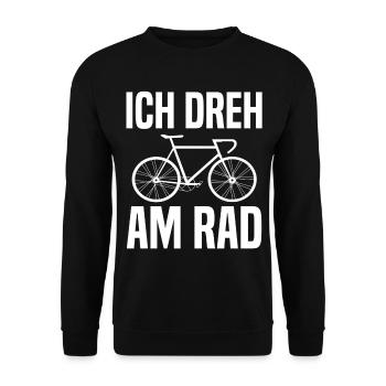 Fahrrad Radsport Radrennen Fahrradtour Rennrad - Unisex Pullover - Schwarz - Vorne - Alina (178cm) & Michal (187cm)