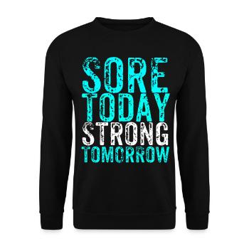sportif - Sweat-shirt Unisexe - noir - Devant - Alina (178cm) & Michal (187cm)