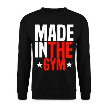 salle de gymnastique - Sweat-shirt Unisexe - noir - Devant - Alina (178cm) & Michal (187cm)
