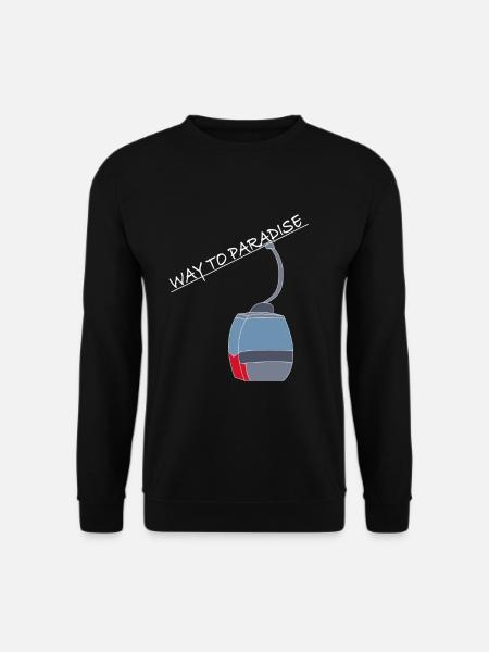Wintersport Ski Snowboard Skifahren Geschenk - Unisex Pullover - Schwarz