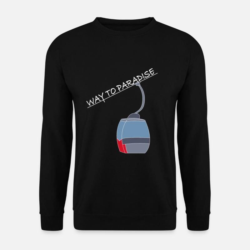Wintersport Ski Snowboard Skifahren Geschenk - Unisex Pullover - Schwarz