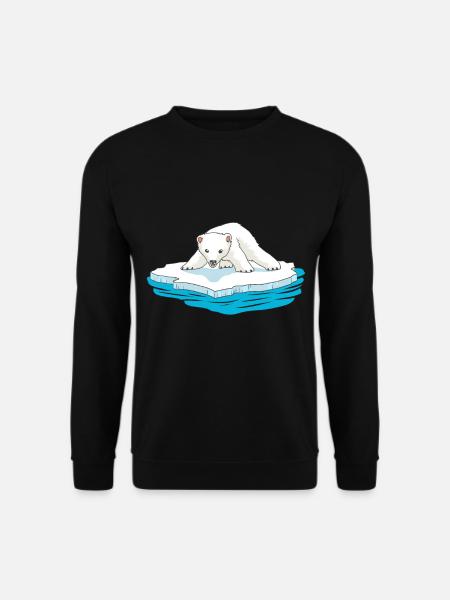 Eisbär Eisbären Bären Tiere Bär Kinder Baby - Unisex Pullover - Schwarz