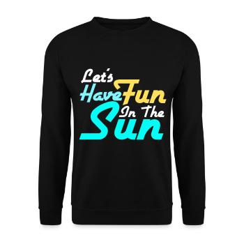 Sun - Unisex Sweatshirt - black - Front - Alina (178cm) & Michal (187cm)