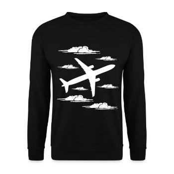 pilote - Sweat-shirt Unisexe - noir - Devant - Alina (178cm) & Michal (187cm)