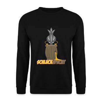 Schluckspecht Bierfass Saufen Specht Mallorca - Unisex Pullover - Schwarz - Vorne - Alina (178cm) & Michal (187cm)