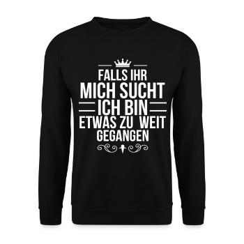 Princesse Drôle de sort Humour Drôle De Limites - Sweat-shirt Unisexe - noir - Devant - Alina (178cm) & Michal (187cm)