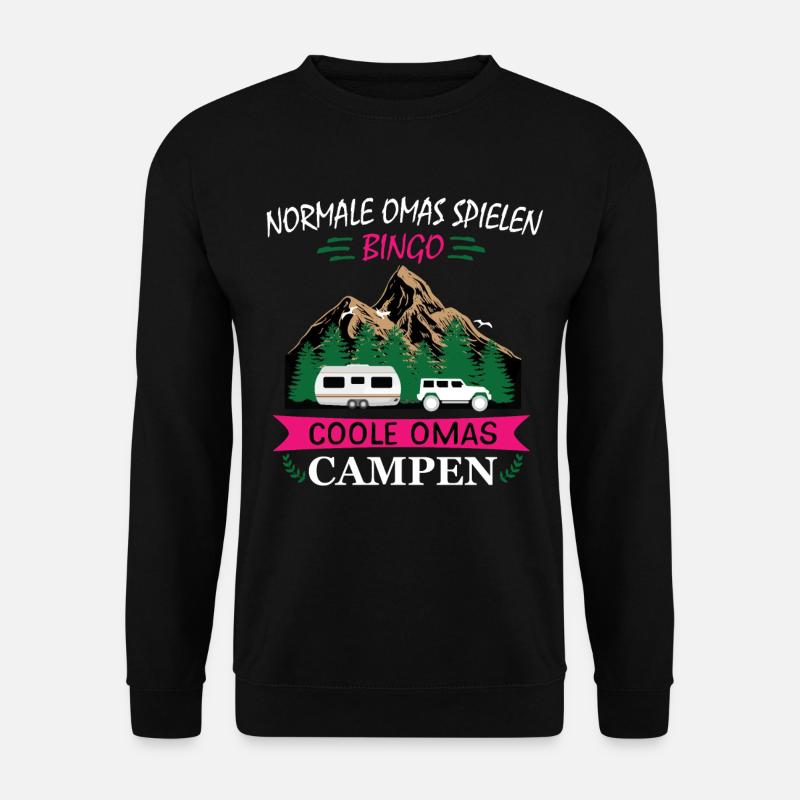 Cool Granny Camping Camping Granny - Unisex Sweatshirt - black
