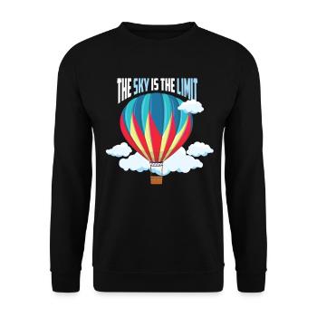 Balloon - Le ciel est la limite - Sweat-shirt Unisexe - noir - Devant - Alina (178cm) & Michal (187cm)