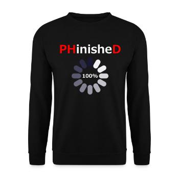 PHD Chargement Doctor Graduation - Sweat-shirt Unisexe - noir - Devant - Alina (178cm) & Michal (187cm)