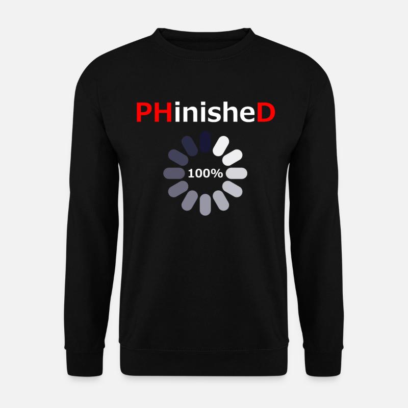 Doktorgraduierung wird geladen - Unisex Pullover - Schwarz