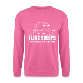 Cadeau de saule - Sweat-shirt Unisexe - rose - Devant