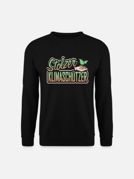 Stolzer Klimaschützer - Unisex Pullover - Schwarz