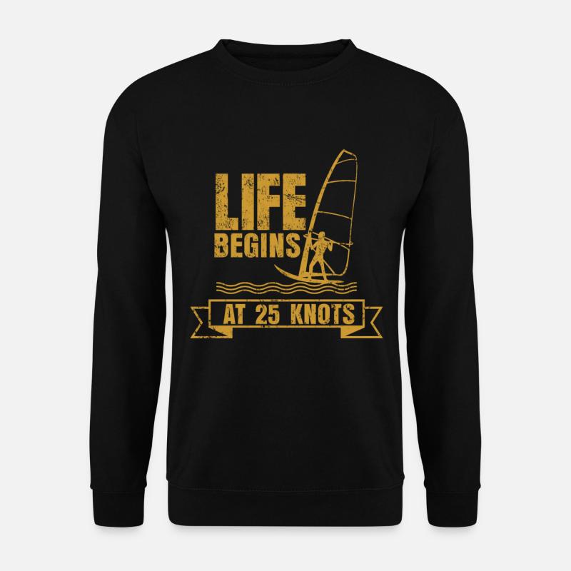 Windsurfen - Unisex Pullover - Schwarz