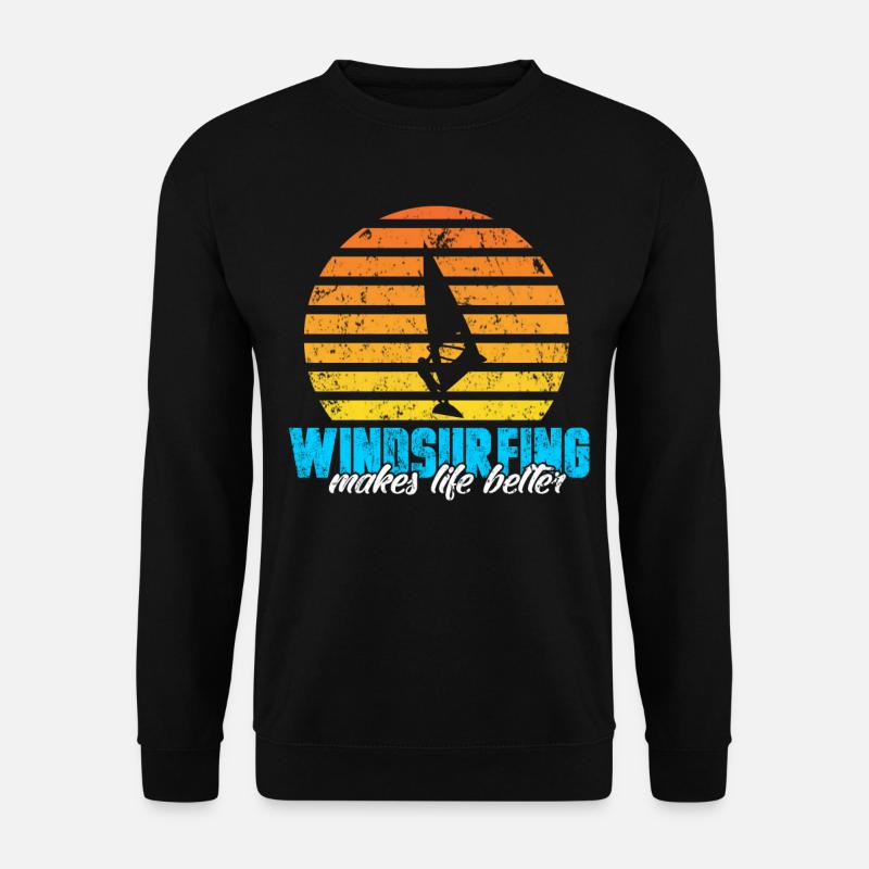Windsurfen - Unisex Pullover - Schwarz