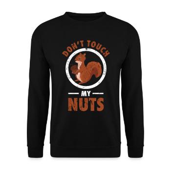 squirrel - Unisex Sweatshirt - black - Front - Alina (178cm) & Michal (187cm)