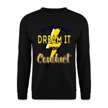 Electrician Electricity Electricity Electricity Construction Site - Unisex Sweatshirt - black - Front - Alina (178cm) & Michal (187cm)