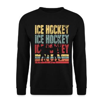 hockey - Sweat-shirt Unisexe - noir - Devant - Alina (178cm) & Michal (187cm)