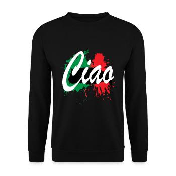 Italy Rome Europe - Unisex Sweatshirt - black - Front - Alina (178cm) & Michal (187cm)