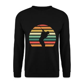 golf - Unisex Sweatshirt - black - Front - Alina (178cm) & Michal (187cm)