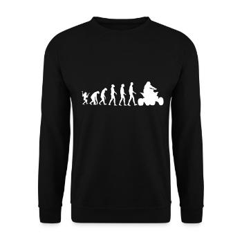 Quad ATV Evolution - Unisex Sweatshirt - black - Front - Alina (178cm) & Michal (187cm)