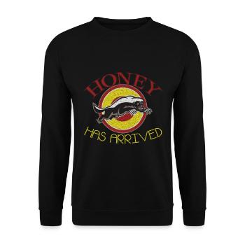 Miel Blaireau Blaireau forêt Sauvage - Sweat-shirt Unisexe - noir - Devant - Alina (178cm) & Michal (187cm)