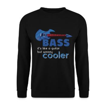 Basse musique basse - Sweat-shirt Unisexe - noir - Devant - Alina (178cm) & Michal (187cm)