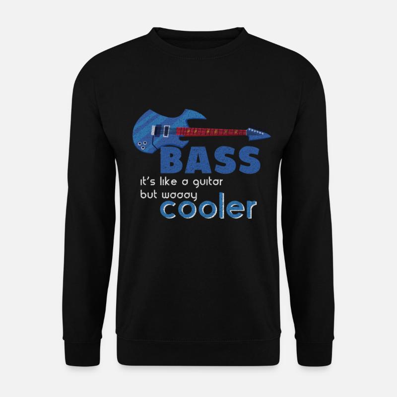 Bass Musik Bass Gitarre - Unisex Pullover - Schwarz