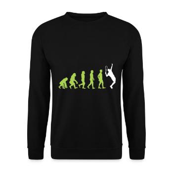 tennis - Unisex Sweatshirt - black - Front - Alina (178cm) & Michal (187cm)