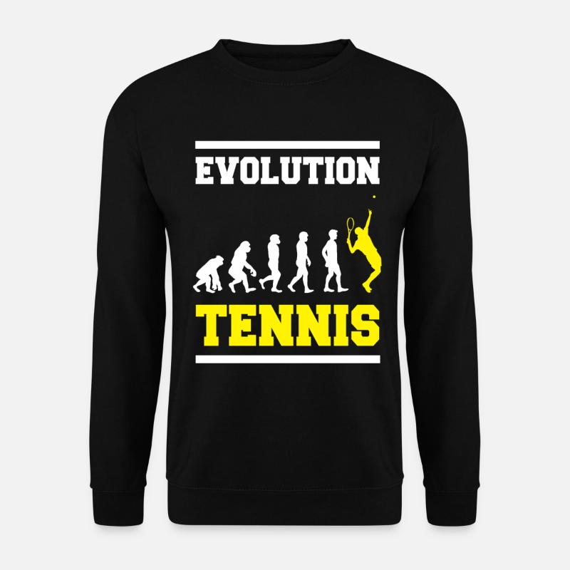 Tennis Evolution Sport Gift - Unisex Sweatshirt - black