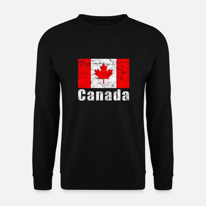 Drapeau du canada vintage - Sweat-shirt Unisexe - noir