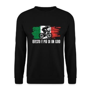 Bicycle race sports Italy gift - Unisex Sweatshirt - black - Front - Alina (178cm) & Michal (187cm)