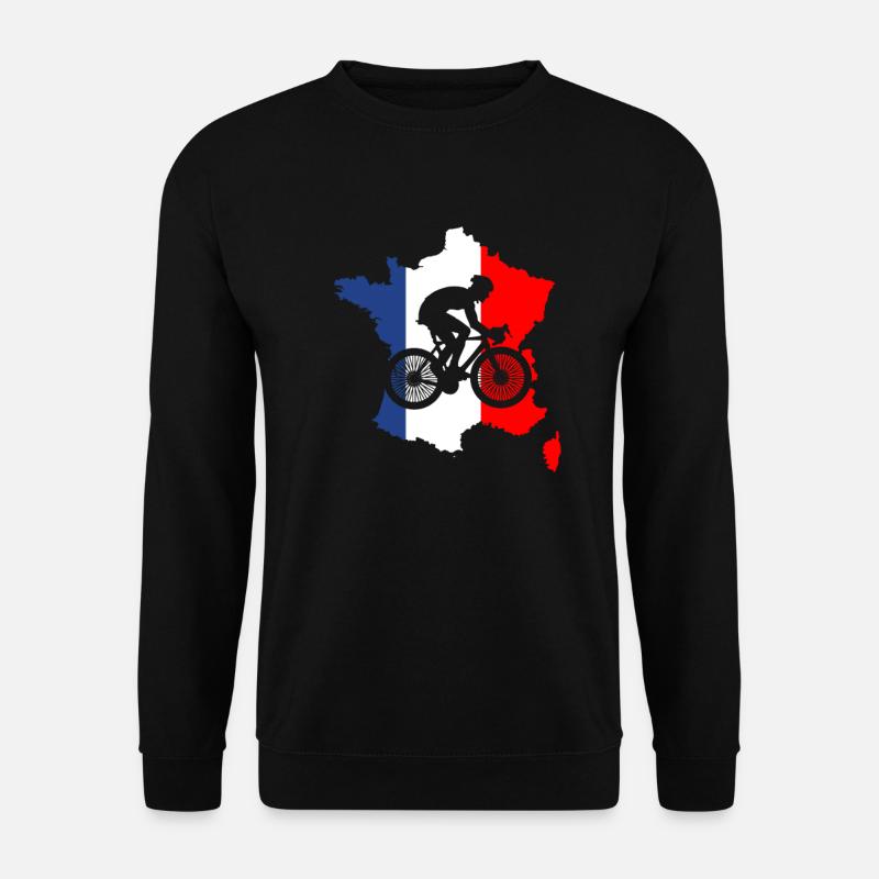 Fahrrad Frankreich - Unisex Pullover - Schwarz