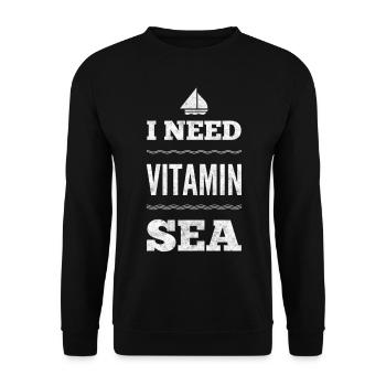 Segler Segeln Seefahrer - Unisex Pullover - Schwarz - Vorne - Alina (178cm) & Michal (187cm)