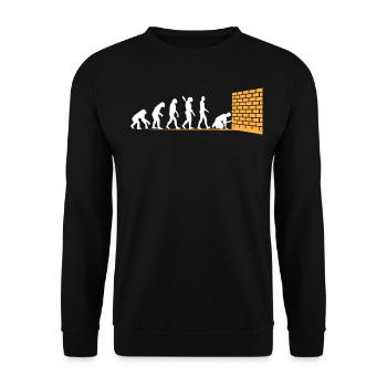 Cadeau de rénovation artisanale artisan maçon - Sweat-shirt Unisexe - noir - Devant - Alina (178cm) & Michal (187cm)