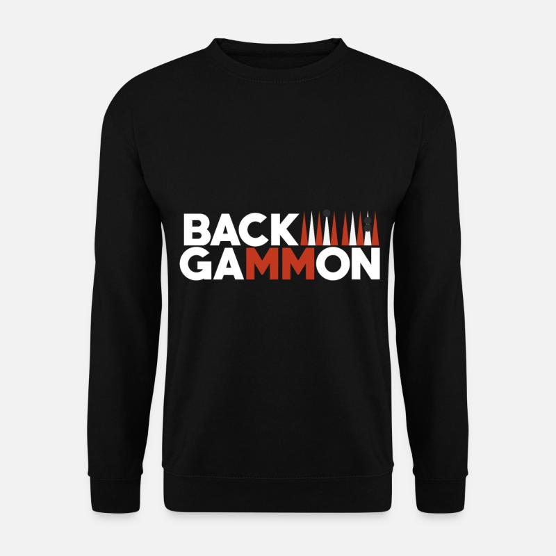 Backgammon board game gift - Unisex Sweatshirt - black