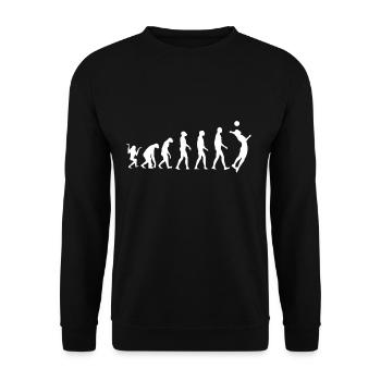 Volleyball Evolution - Unisex Pullover - Schwarz - Vorne - Alina (178cm) & Michal (187cm)
