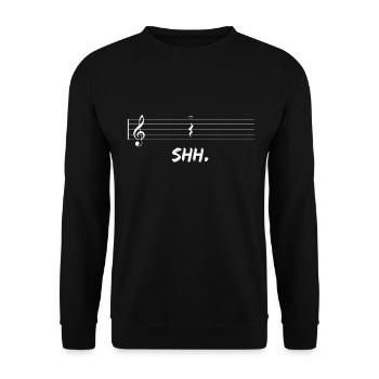 Cadeau orchestre violon violon violoniste violoniste - Sweat-shirt Unisexe - noir - Devant - Alina (178cm) & Michal (187cm)