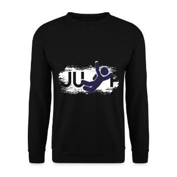 Cadeau de saut de saut en parachute de base - Sweat-shirt Unisexe - noir - Devant - Alina (178cm) & Michal (187cm)