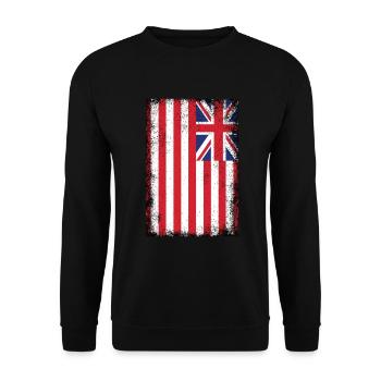 British East India Company Flag Vintage - Unisex Sweatshirt - black - Front - Alina (178cm) & Michal (187cm)