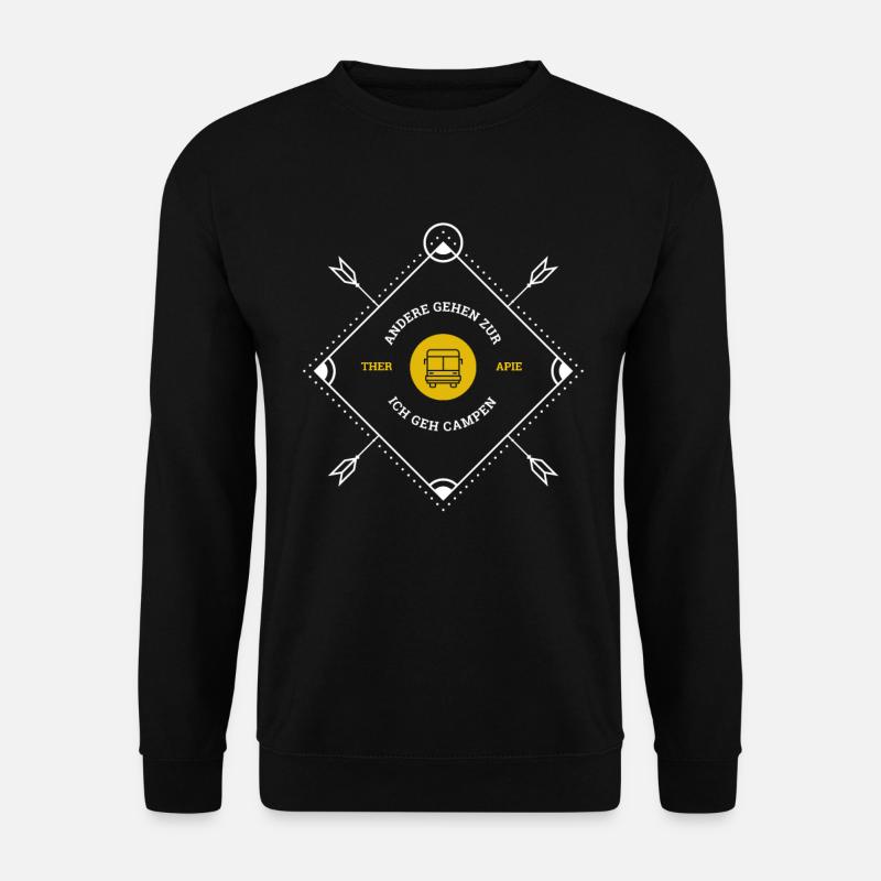 Camping Camper Campingplatz Geschenk Camperin - Unisex Pullover - Schwarz