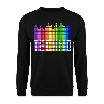 Techno Equalizer Music Festival - Unisex Sweatshirt - black - Front - Alina (178cm) & Michal (187cm)