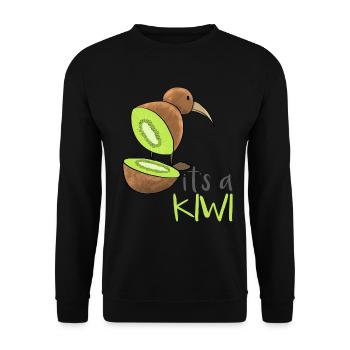Kiwi fruit kiwi oiseau - Sweat-shirt Unisexe - noir - Devant - Alina (178cm) & Michal (187cm)