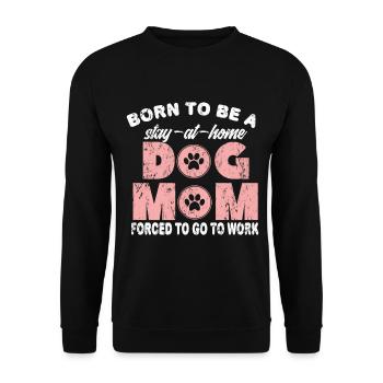 Chiens Maman - Sweat-shirt Unisexe - noir - Devant - Alina (178cm) & Michal (187cm)