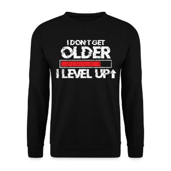 Gamer birthday gift - Unisex Sweatshirt - black - Front - Alina (178cm) & Michal (187cm)
