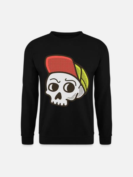 Skater Skull - Unisex Sweatshirt - black