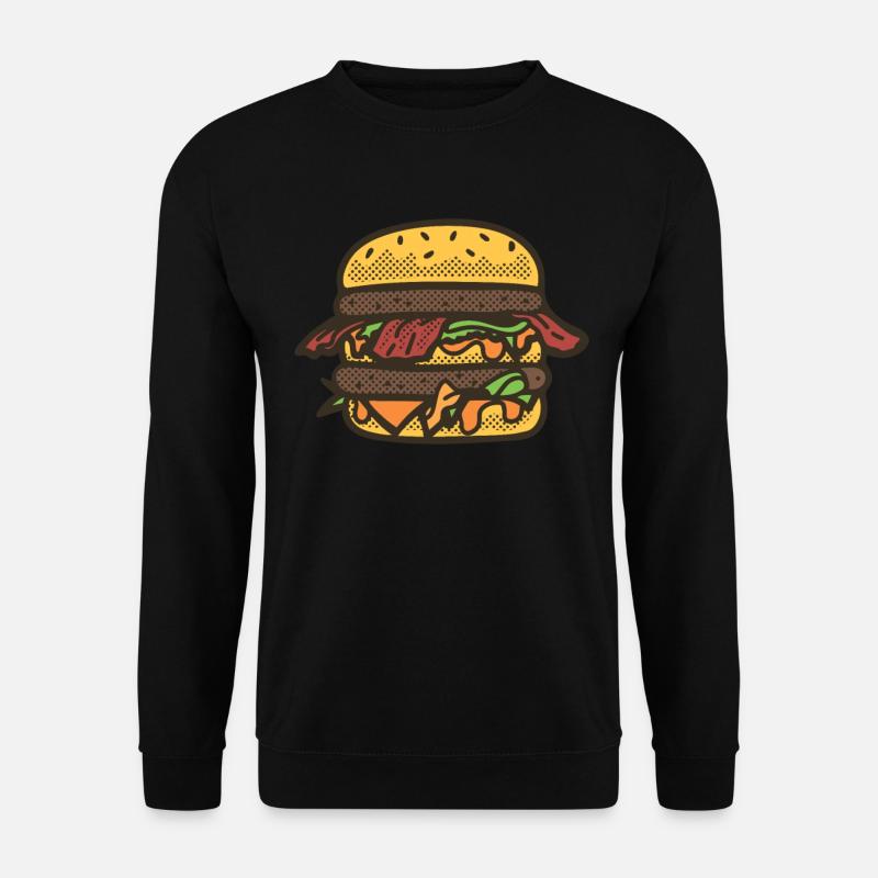 Hamburger - Unisex Pullover - Schwarz
