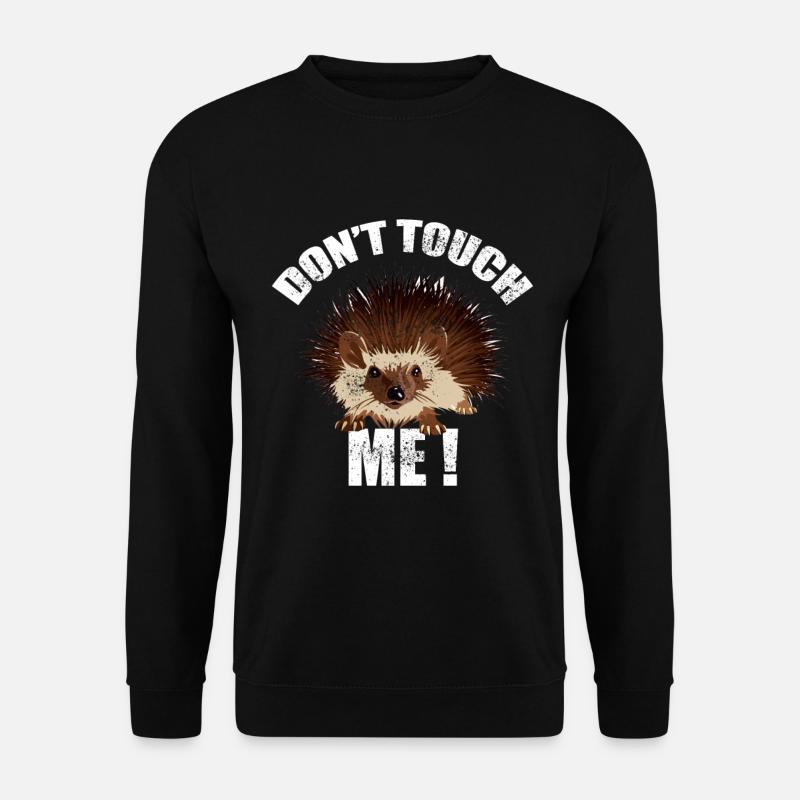 Igel Waldtier Tierfreund Geschenk - Unisex Pullover - Schwarz