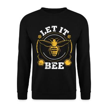 Bee bumblebee gift - Unisex Sweatshirt - black - Front - Alina (178cm) & Michal (187cm)