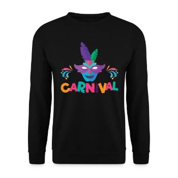 Carnaval carnaval carnaval de nuit Helau costume cadeau - Sweat-shirt Unisexe - noir - Devant - Alina (178cm) & Michal (187cm)