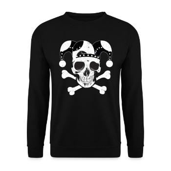 Carnaval carnaval carnaval de nuit Helau costume cadeau - Sweat-shirt Unisexe - noir - Devant - Alina (178cm) & Michal (187cm)